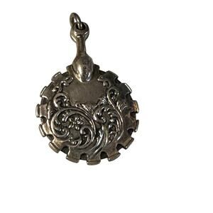 Vintage 1990's Signed REO .925 Sterling Silver Sewing Thread Cutter Pendant
